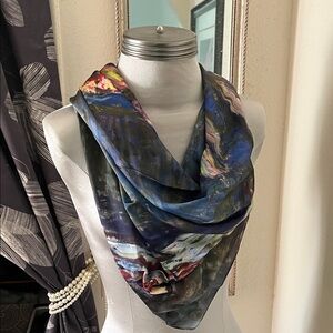 Monet Water Lilies Polyester Scarf